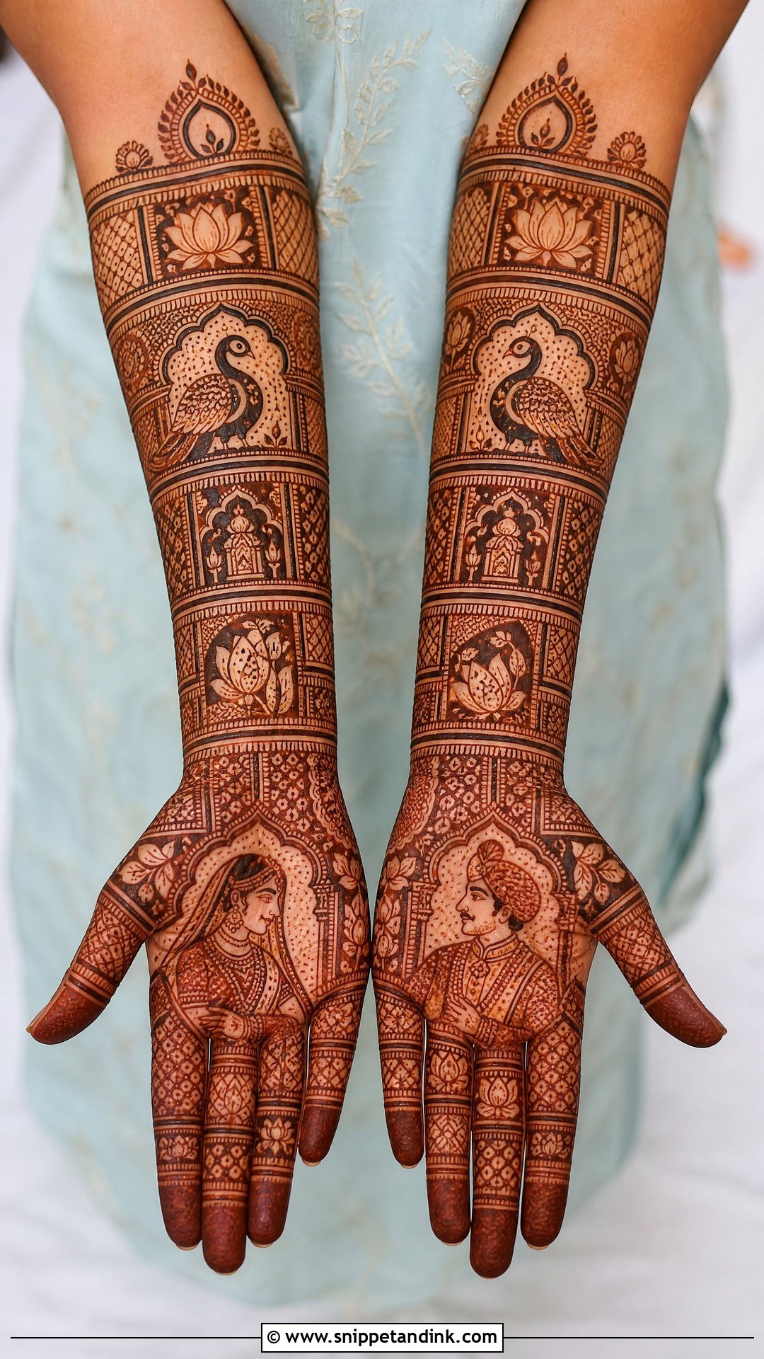 Heavy Bridal Mehndi - Snippet and Ink - 25 Mehandi Look for Bride Ideas