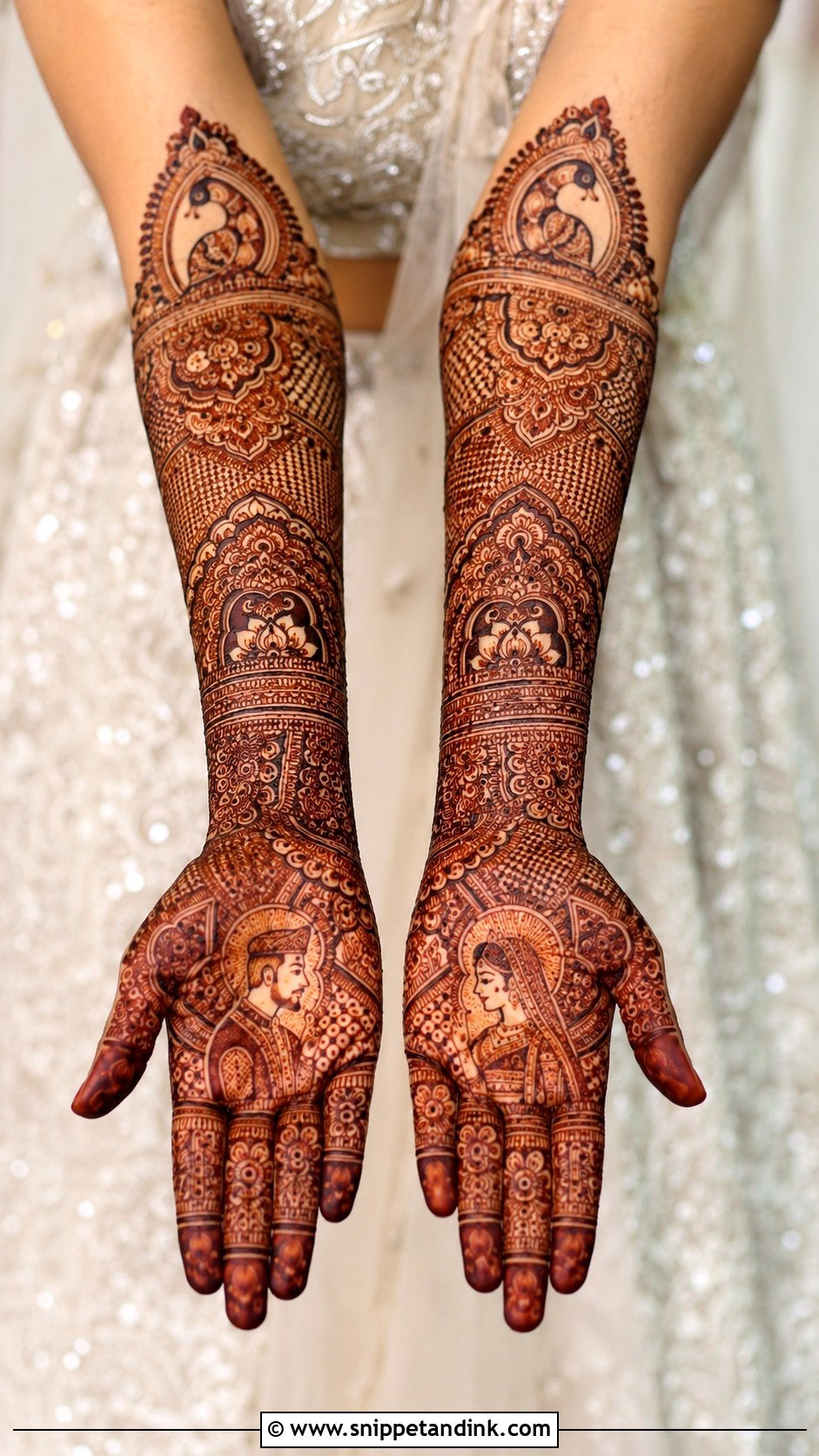 Heavy Bridal Mehndi Design - Snippet and Ink - 35 Bridal Mehndi Designs