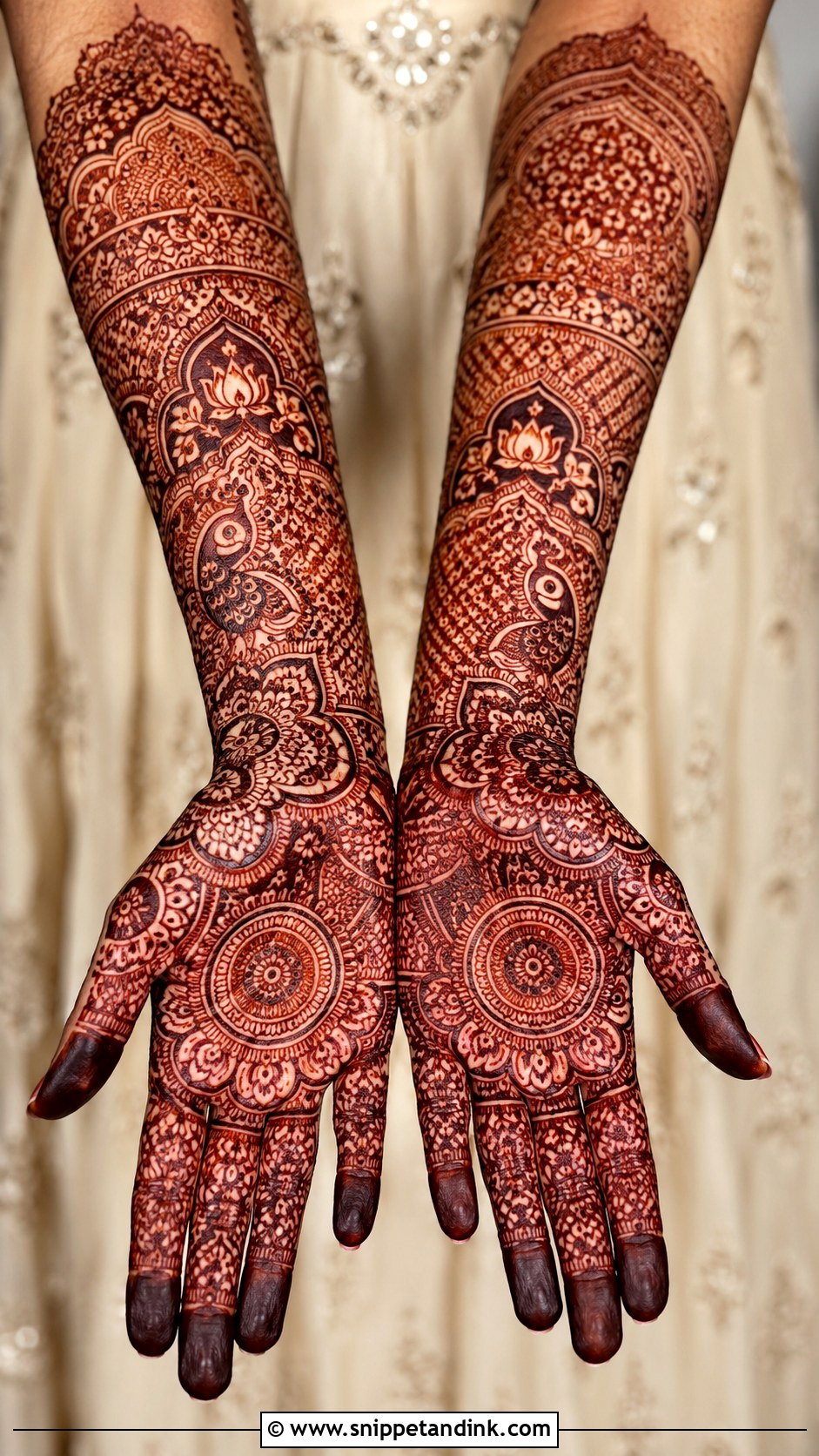 Heavy Bridal Mehndi Design - Snippet and Ink - 35 New Bridal Mehndi Designs