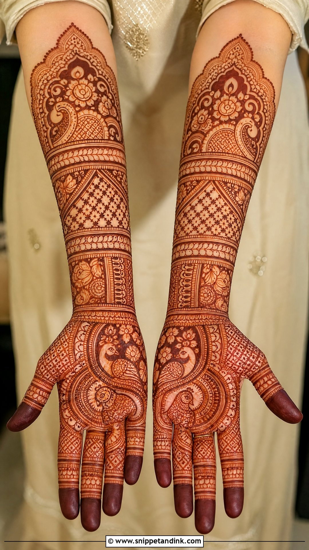 Heavy Bridal Mehndi Design - Snippet and Ink - 25 Bridal Mehndi Designs Indian Weddings