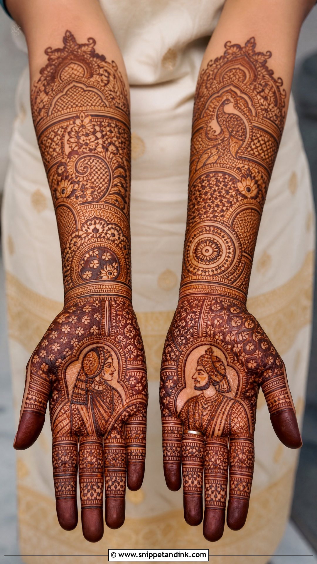 Heavy Bridal Mehndi Design - Snippet and Ink - 25 Dulhan Bridal Henna Mehndi Designs