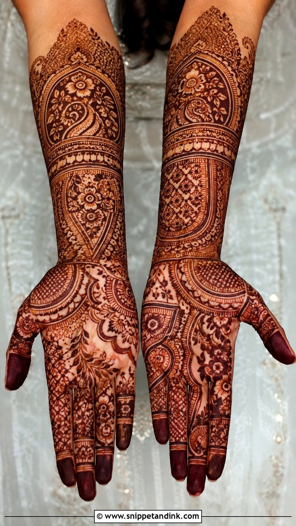 Heavy Fancy Mehndi Design - Snippet and Ink - 35 Fancy Mehndi Designs