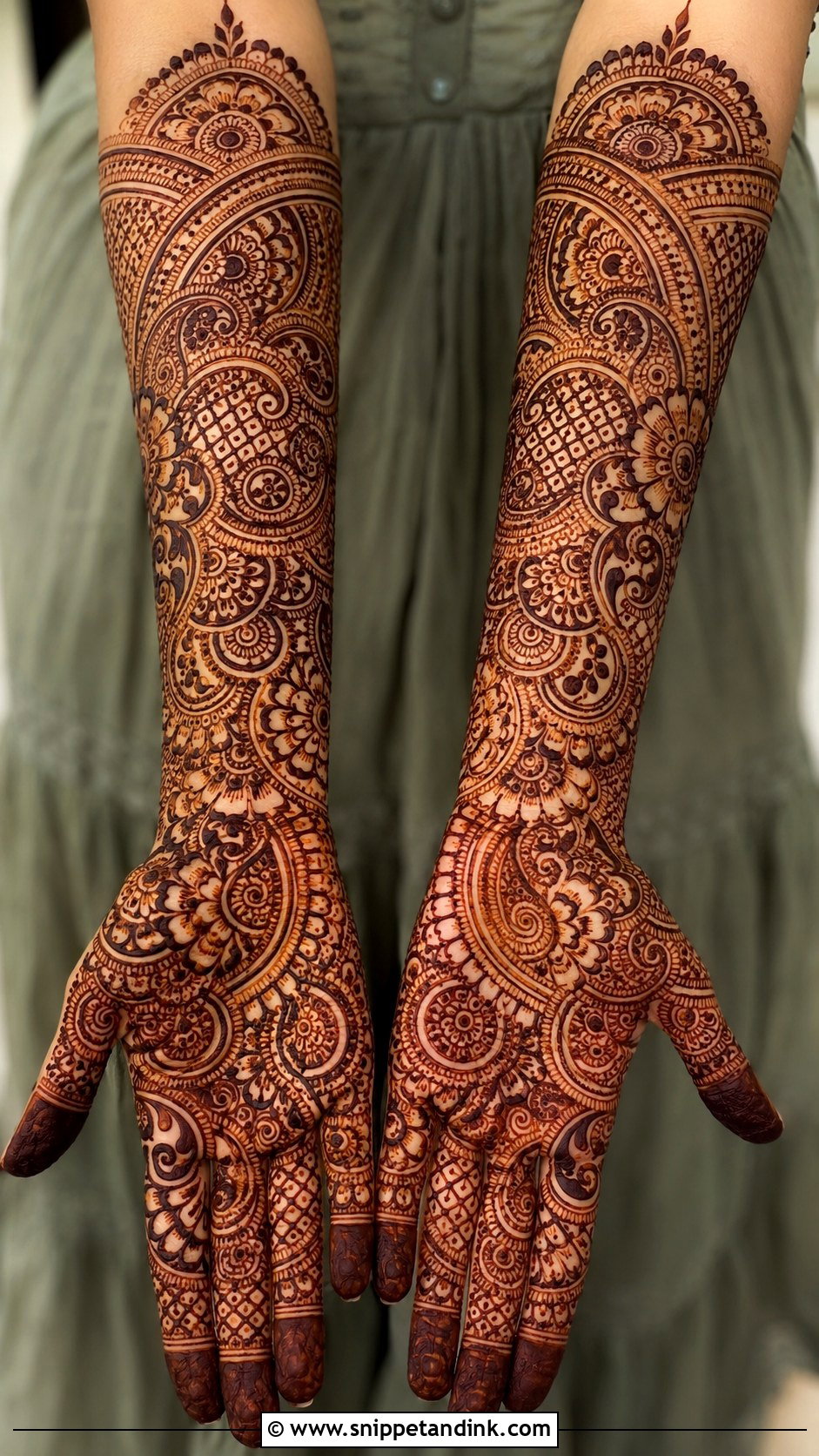 Heavy Front Hand Mehndi Design - Snippet and Ink - 35 Trendy Front Hand Mehndi Designs