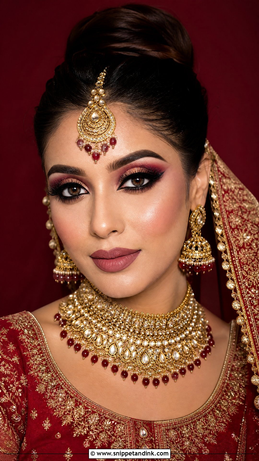 Heavy Glam Punjabi Bridal Makeup - Snippet and Ink - 20 Punjabi Bridal Makeup Ideas