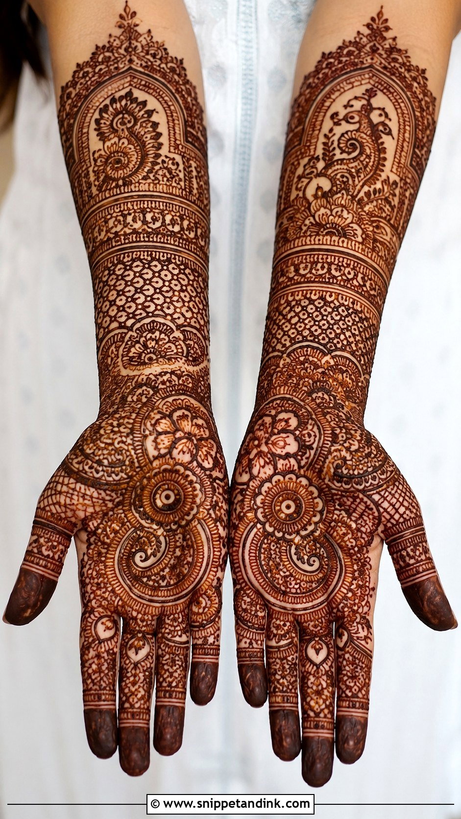 Heavy Mehndi Design - Snippet and Ink - 35 Stylish Mehndi Designs