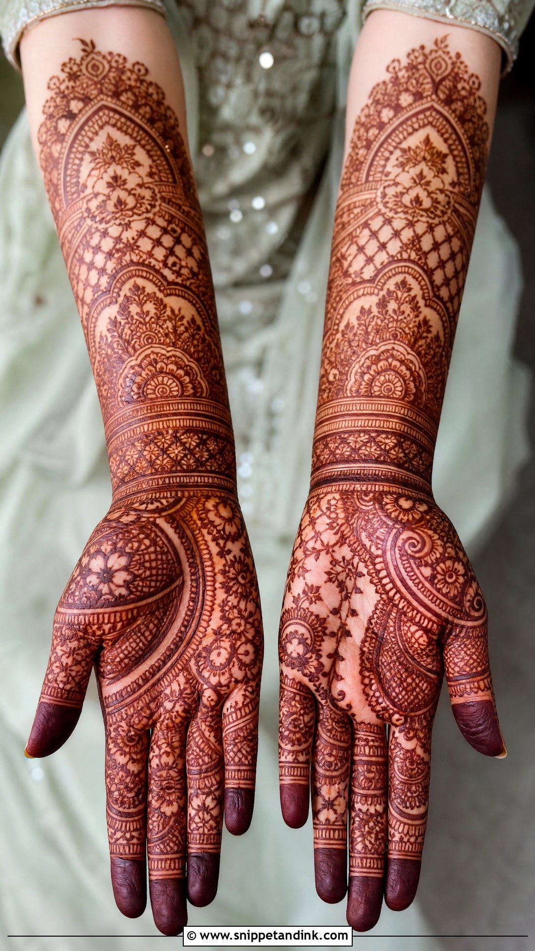 Heavy Muslim Bridal Mehndi Design - Snippet and Ink - 20 Bridal Mehndi Designs Muslim Bride