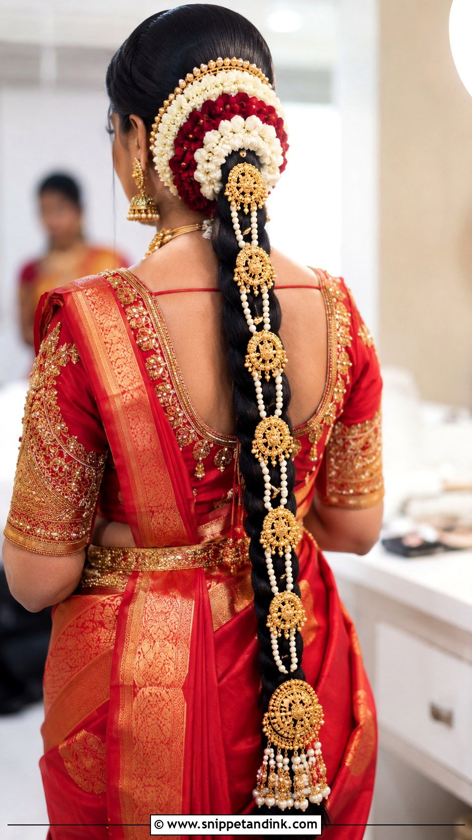 Heavy Poola Jada Bridal Hairstyle - Snippet and Ink - 15 Poola Jadalu Bridal Hairstyles