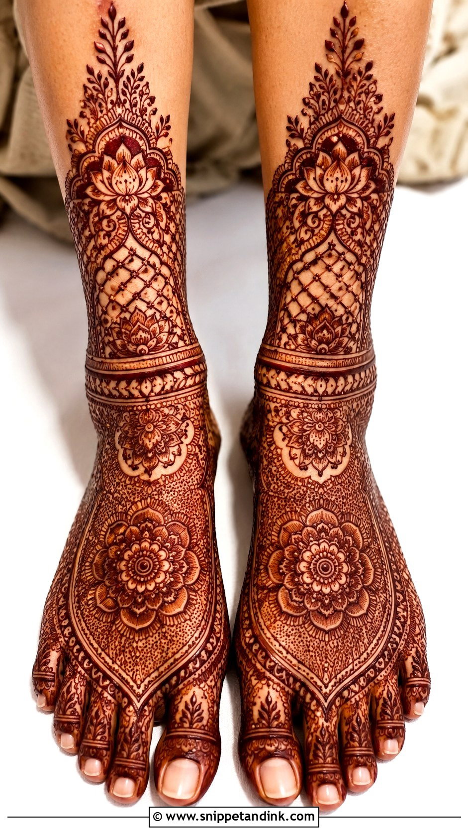 Henna Mehndi Design For Feet - Snippet and Ink - 30 Henna Mehndi Designs