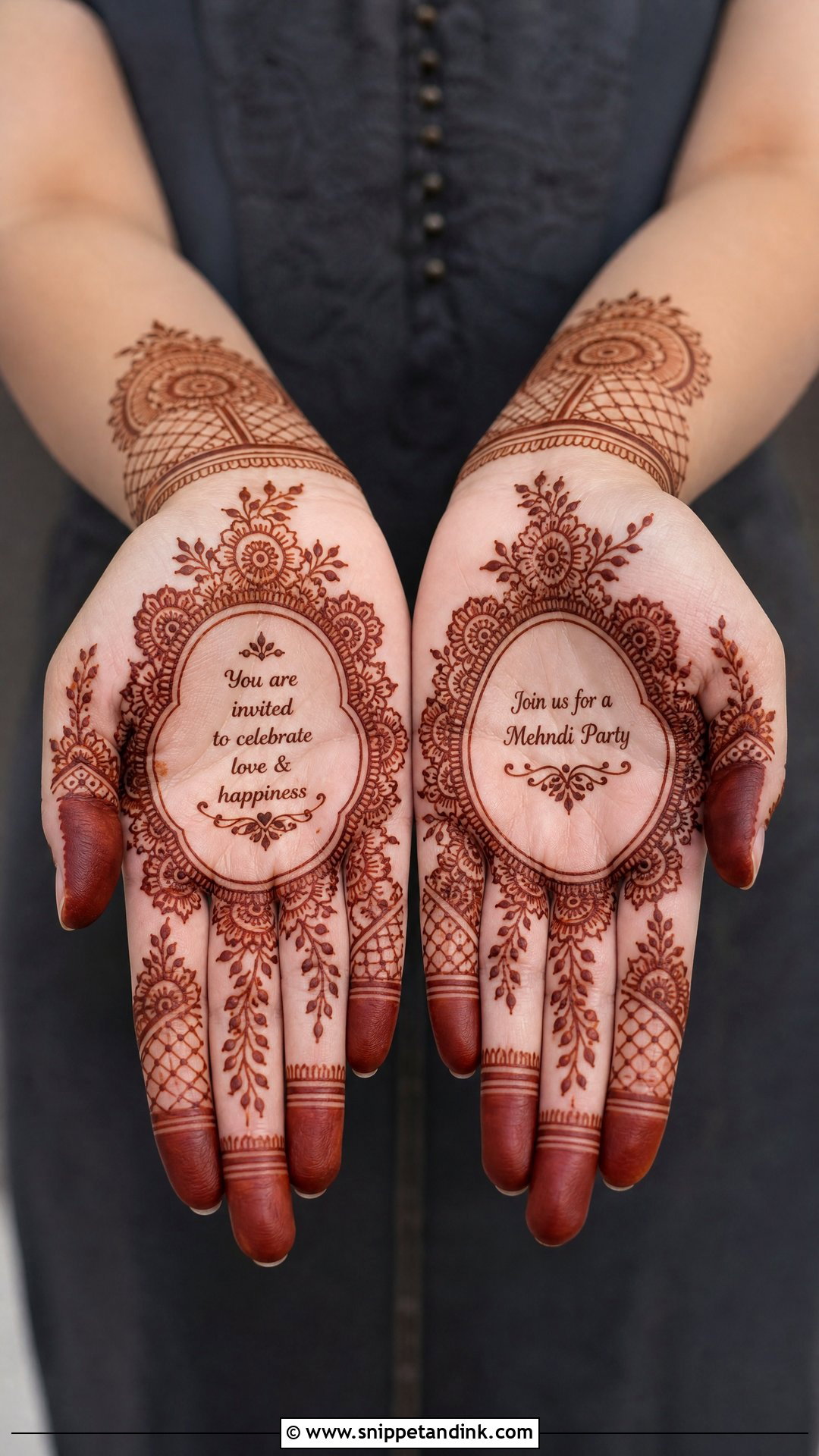 Henna Pattern Mehndi Invitation Card Template - Snippet and Ink - 25 Mehndi Invitation Cards Template Ideas