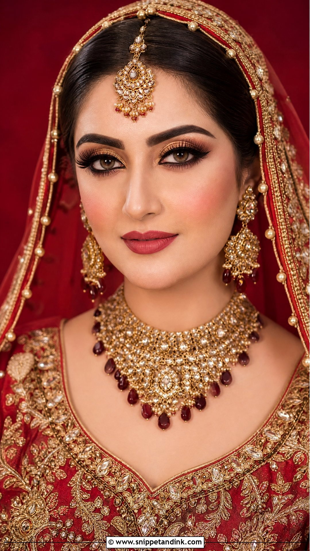 Hiba Bukhari Baraat Makeup Look - Snippet and Ink - 20 Hiba Bukhari Bridal Look Ideas