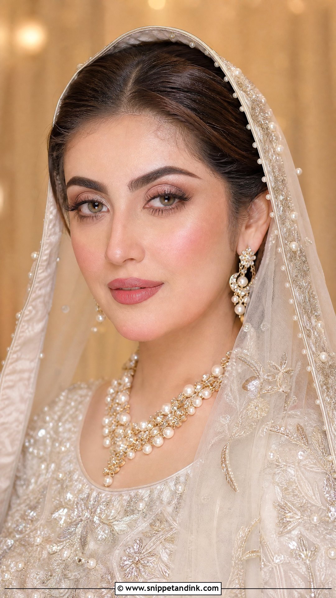 Hiba Bukhari Ivory Bridal Makeup Look - Snippet and Ink - 20 Hiba Bukhari Bridal Look Ideas