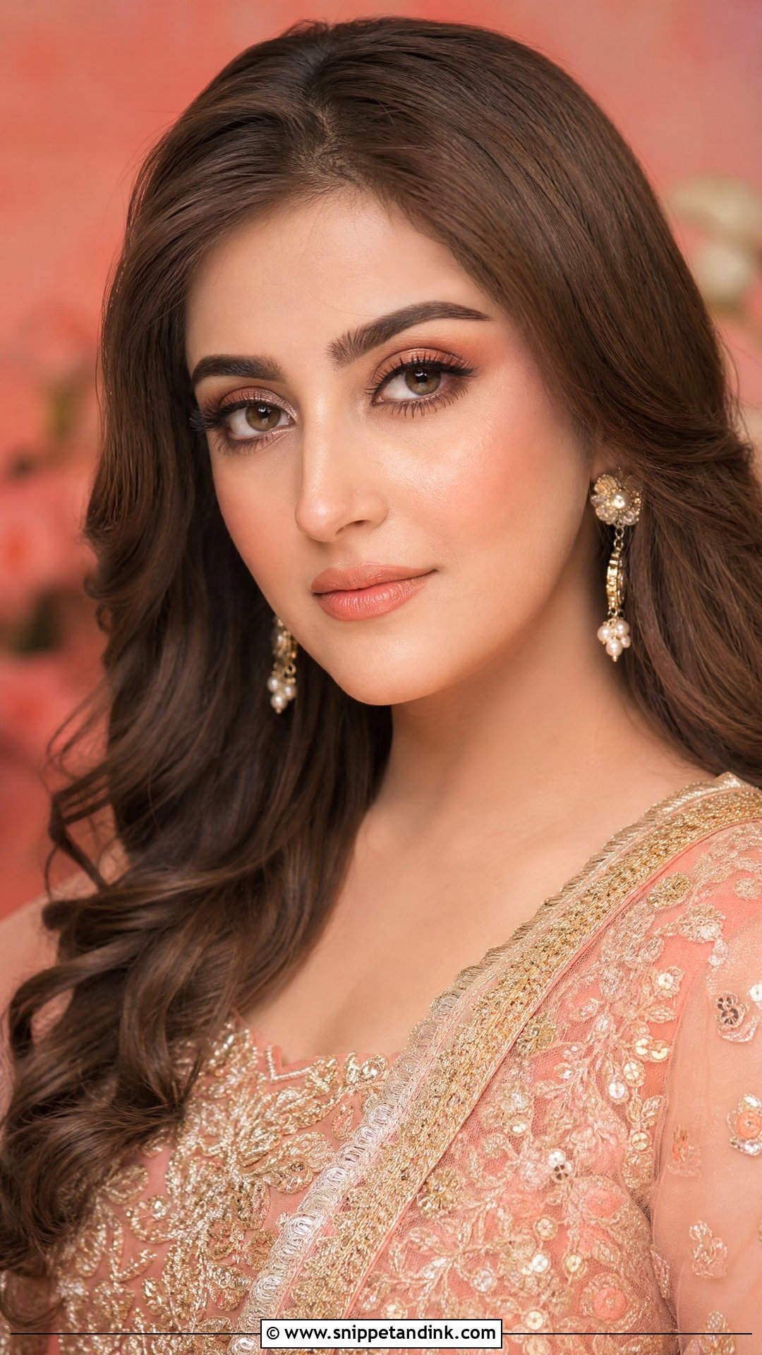 Hiba Bukhari Peach Bridal Makeup Look - Snippet and Ink - 20 Hiba Bukhari Bridal Look Ideas