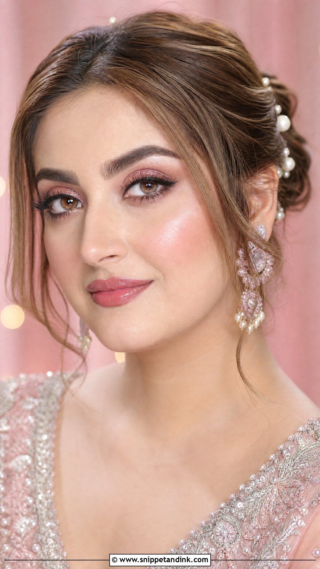 Hiba Bukhari Pink Bridal Makeup Look - Snippet and Ink - 20 Hiba Bukhari Bridal Look Ideas