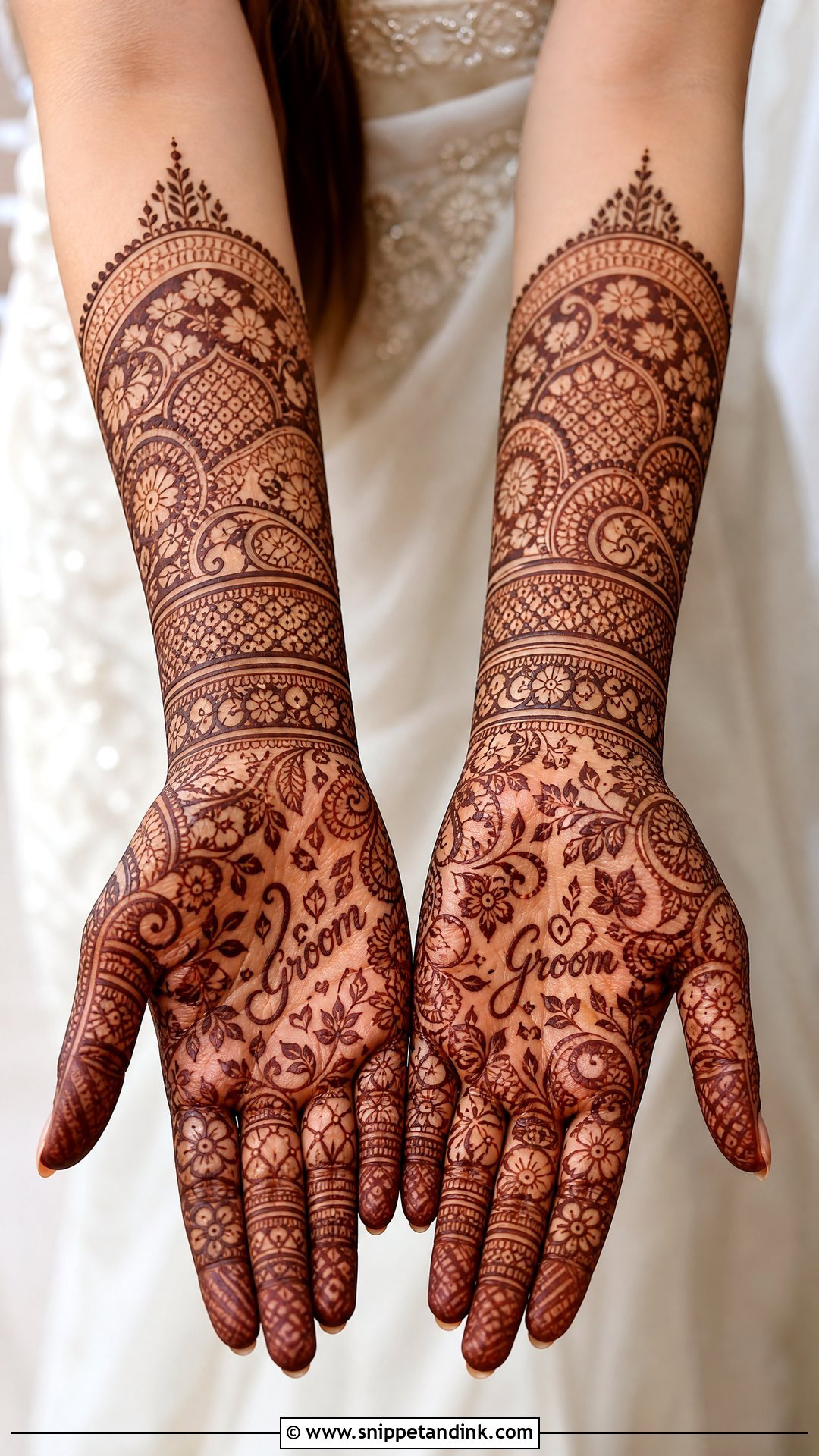 Hidden Groom Name Mehndi Design - Snippet and Ink - 20 Bridal Name Mehndi Designs