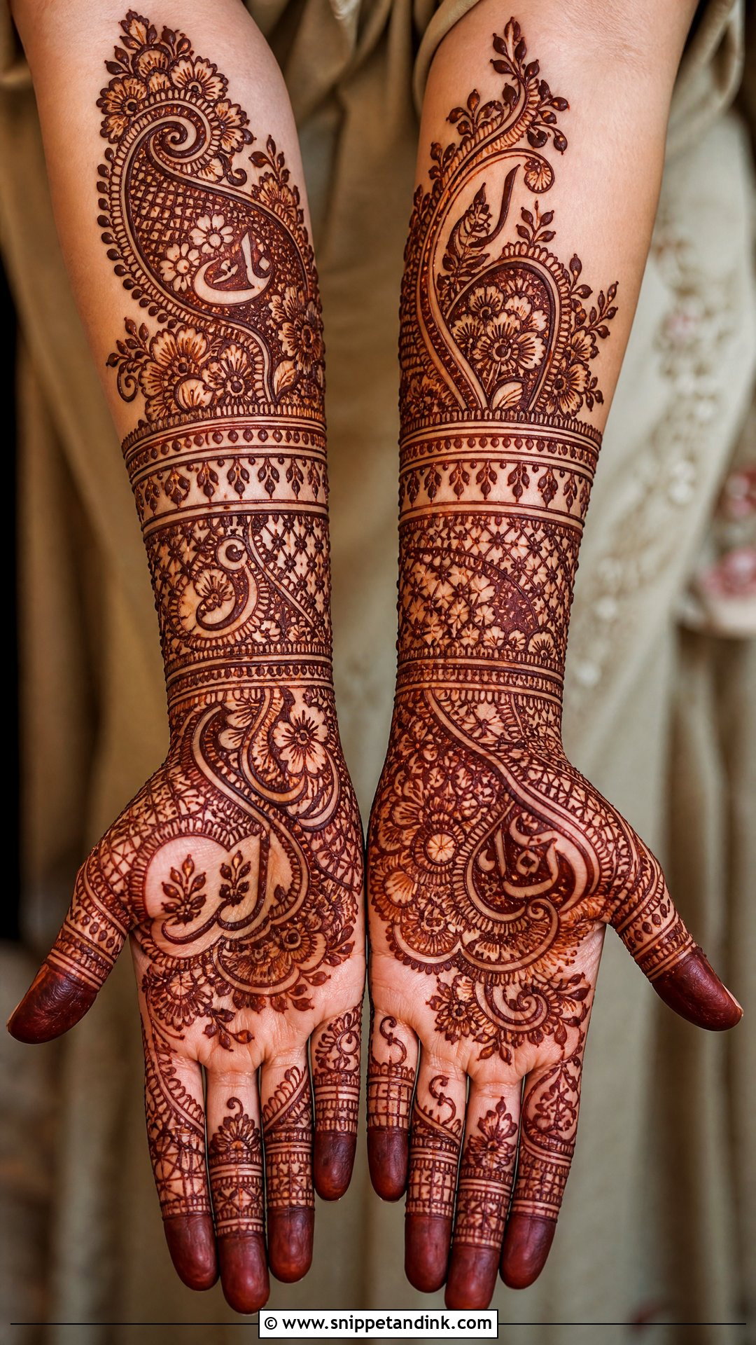 Hidden Urdu Name Mehndi Design - Snippet and Ink - 25 Urdu Name Mehndi Design Ideas