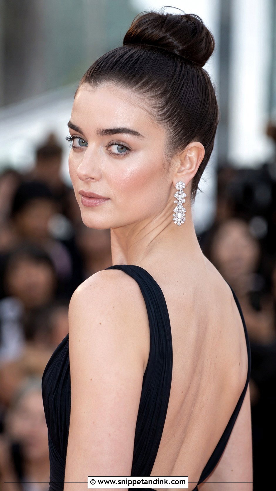 High Ballet Bun - Snippet and Ink - 30 Wedding Guest Updo Ideas