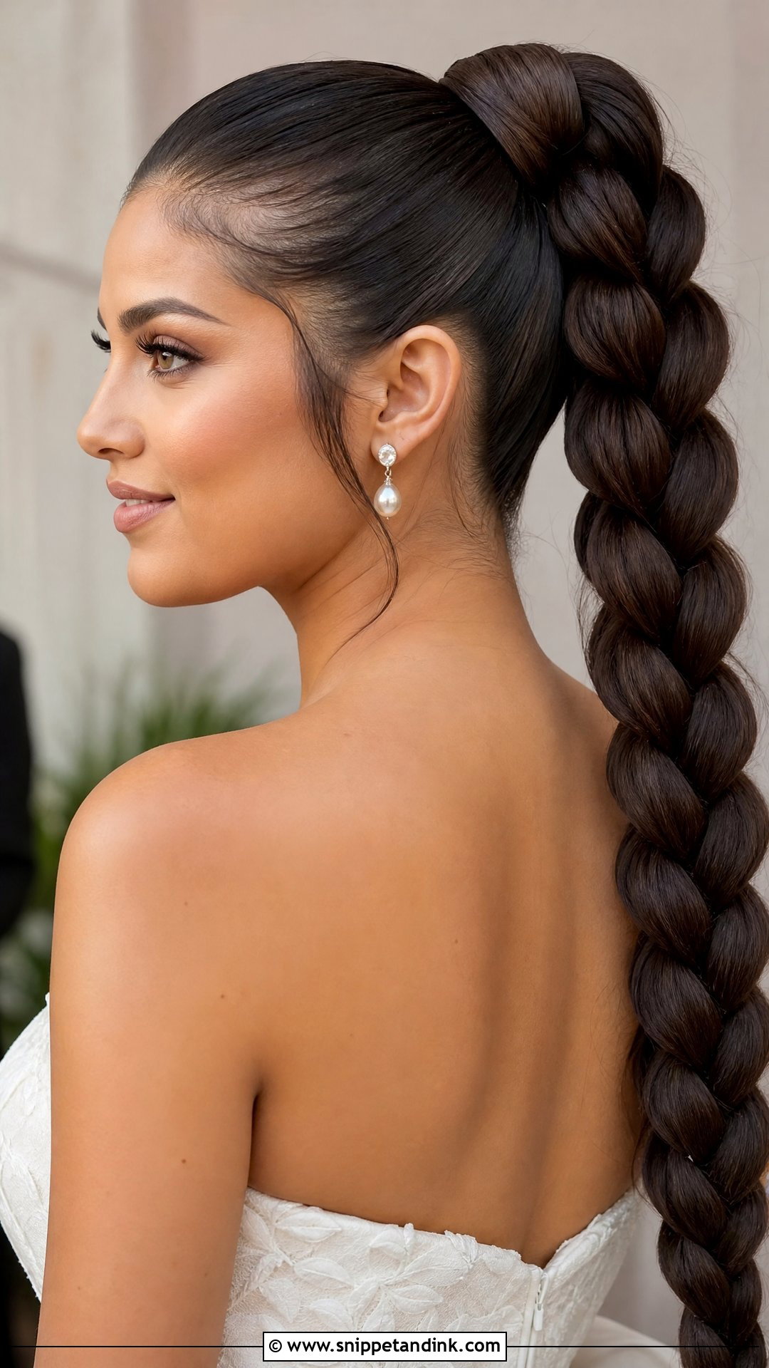 High Braided Ponytail Wedding - Snippet and Ink - 15 Braided Ponytail Hairstyles Wedding