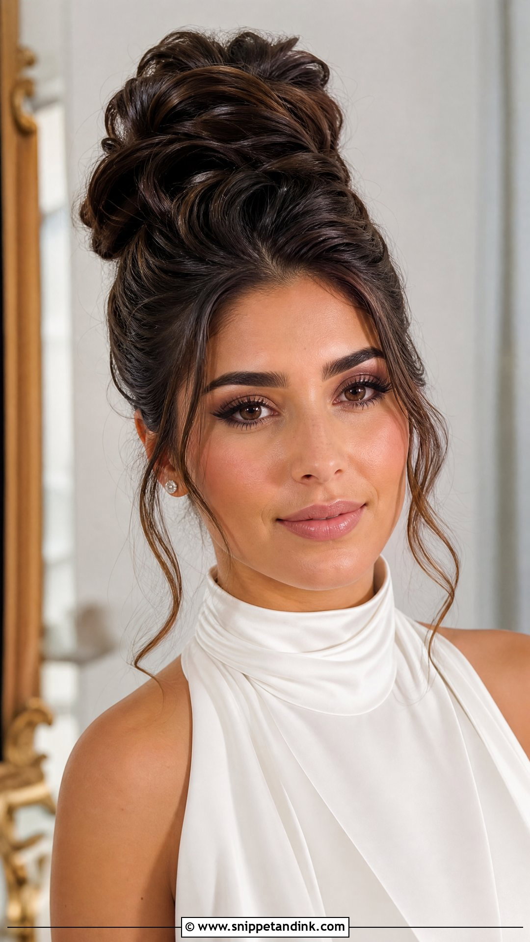 High Bridal Bun - Snippet and Ink - 15 2025 Bridal Hairstyles