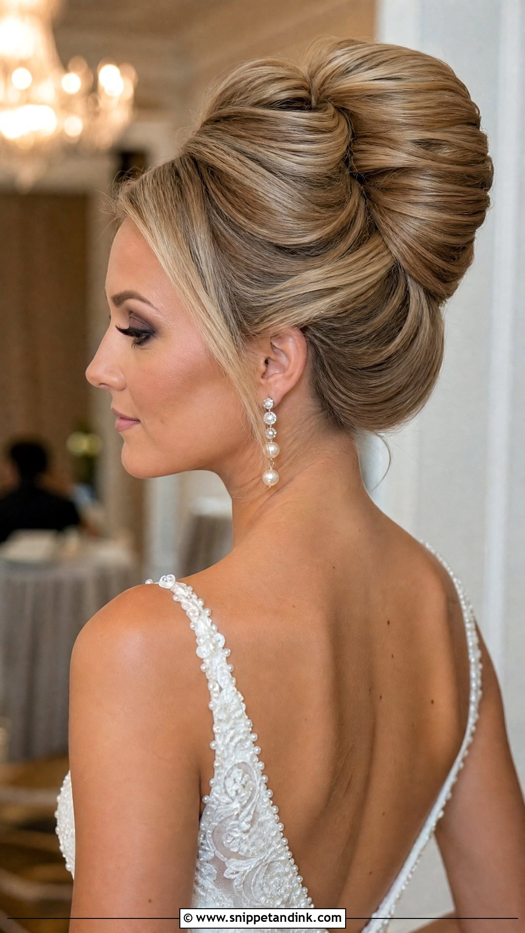 High Bridal French Twist - Snippet and Ink - 15 Bridal Updo French Twist Ideas