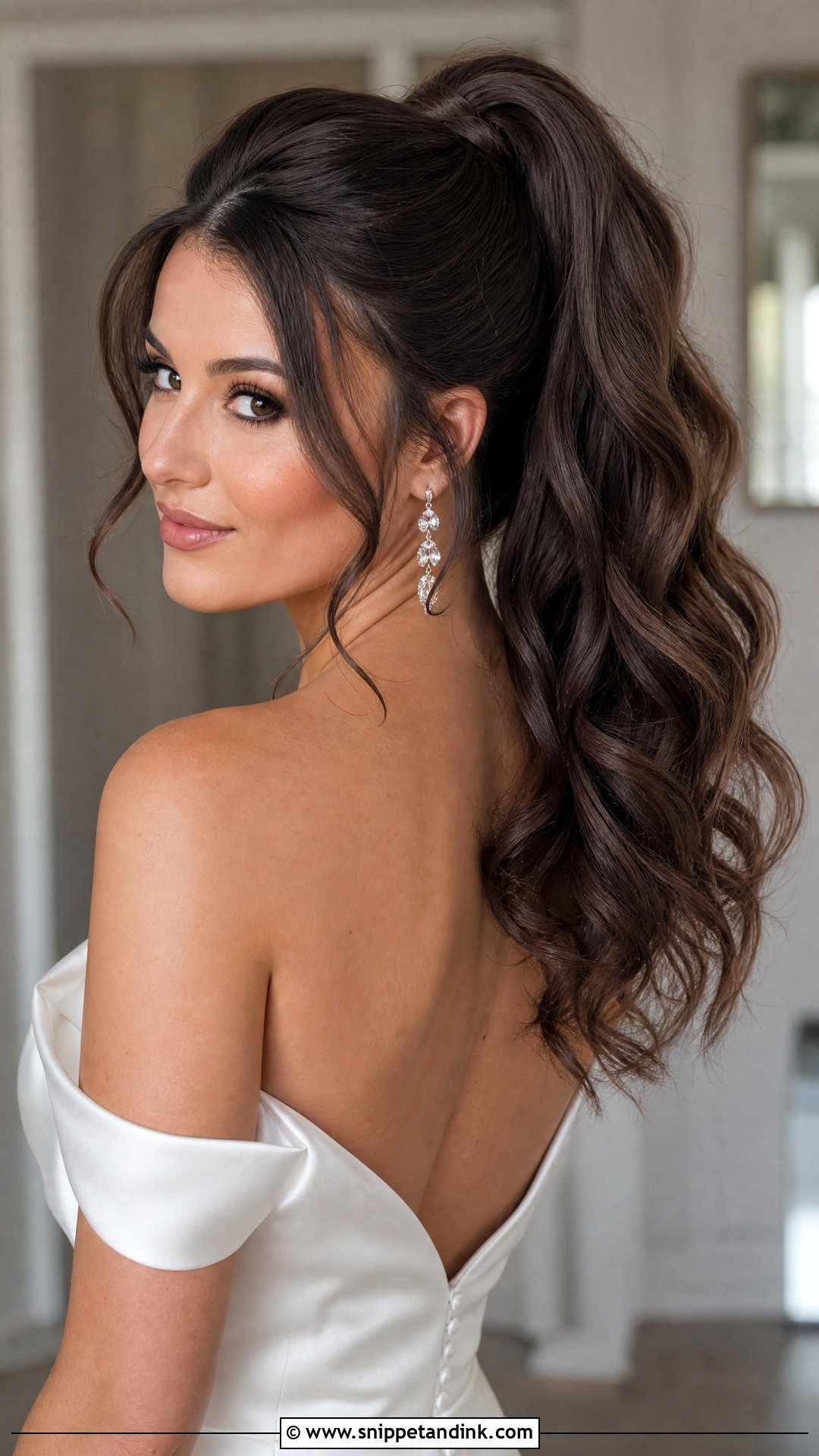 High Bridal Ponytail - Snippet and Ink - 15 Bridal Hairstyle Ponytail Ideas