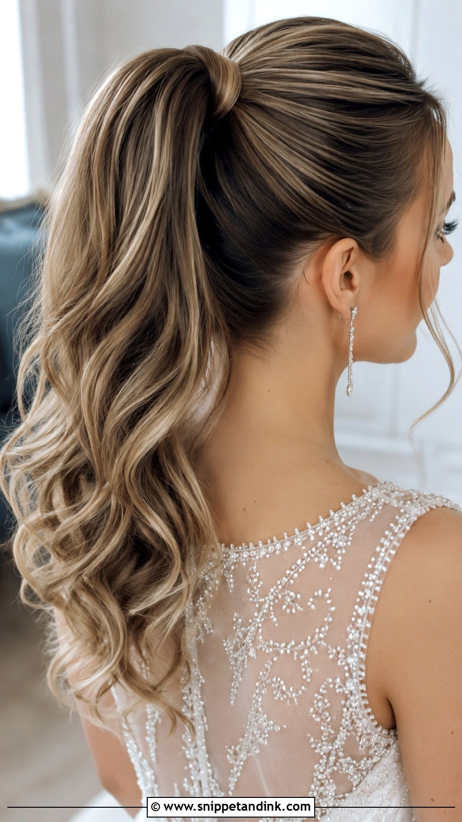 High Bridal Ponytail - Snippet and Ink - 25 Wedding Hair Looks