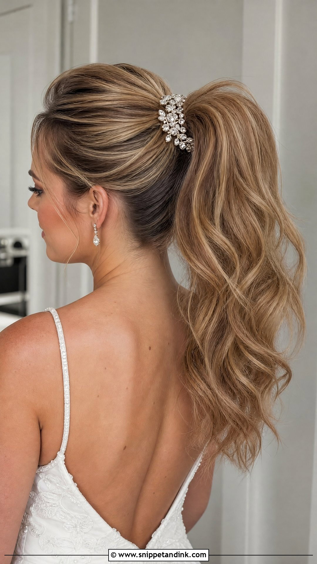 High Bridal Ponytail With Volume - Snippet and Ink - 20 Unique Bridal Hairstyles