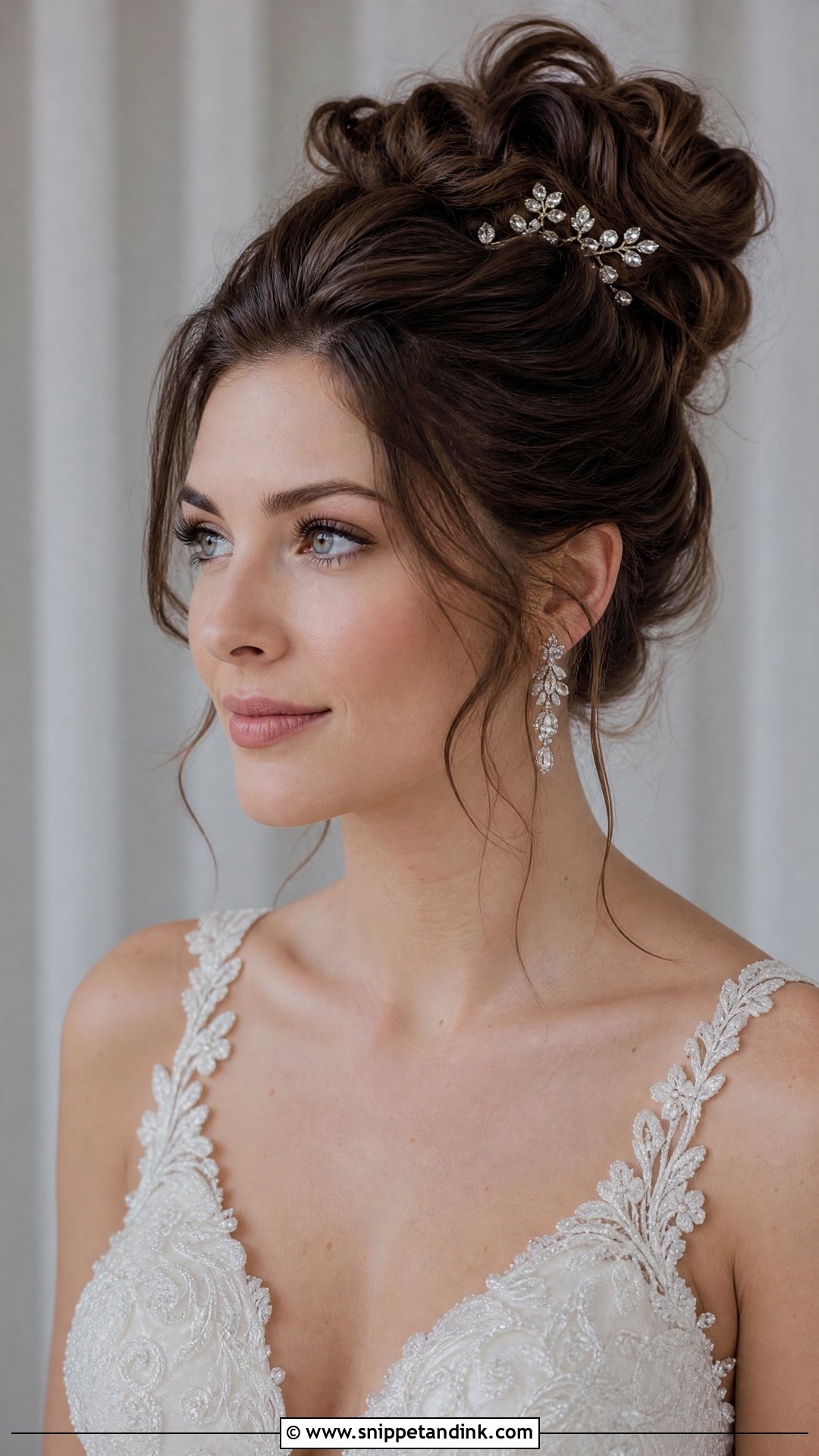 High Bridal Updo Brown Hair - Snippet and Ink - 15 Bridal Updo Brown Hair Ideas