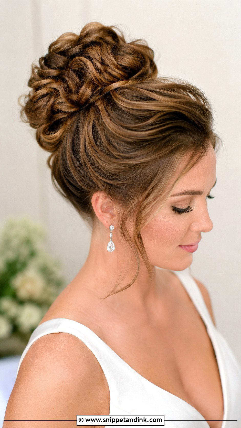 High Bridal Updo For Medium Hair - Snippet and Ink - 20 High Bridal Hair Updo Ideas
