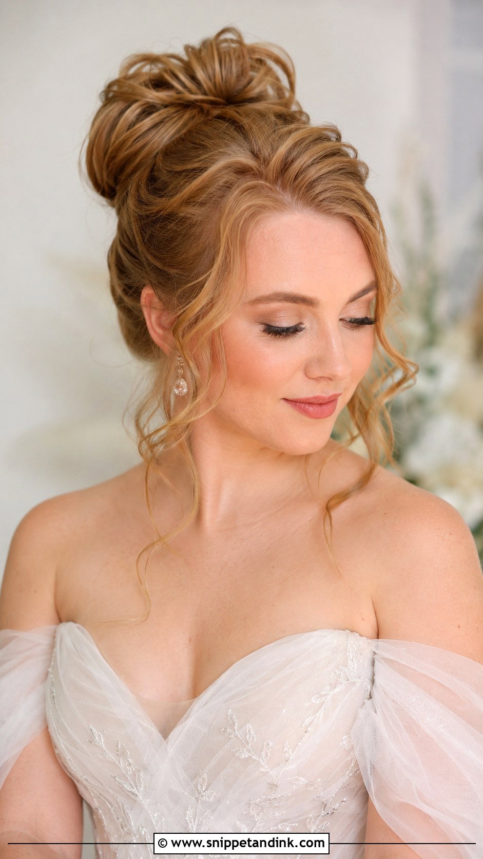 High Bridal Updo With Face Framing Pieces - Snippet and Ink - 20 High Bridal Hair Updo Ideas
