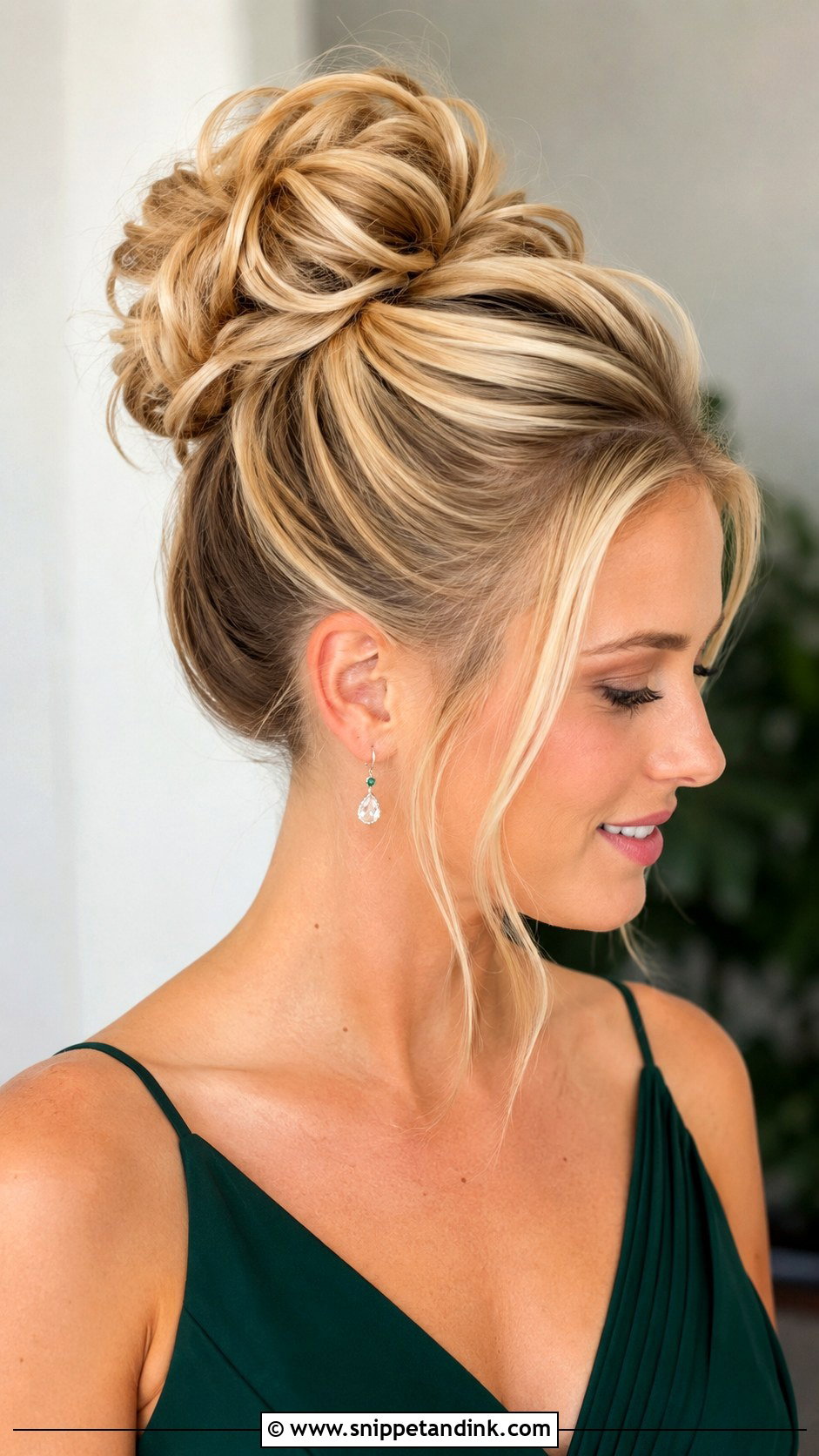 High Bridesmaid Bun - Snippet and Ink - 25 Bridesmaid Bun Hairstyles
