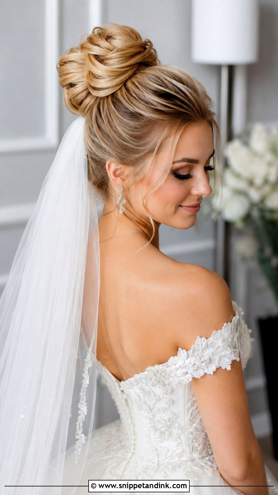 High Bun Bridal Hairstyle - Snippet and Ink - 15 Hair Styles for a Bride