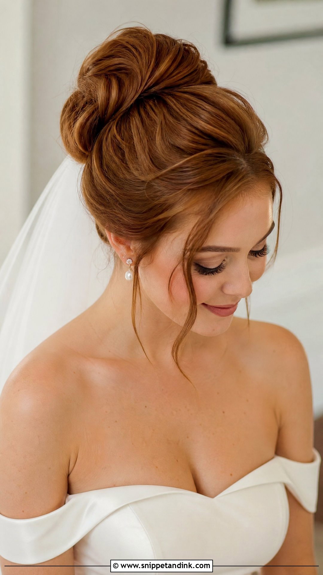 High Bun Bridal Updo - Snippet and Ink - 15 Elegant Bridal Updos for Long Hair