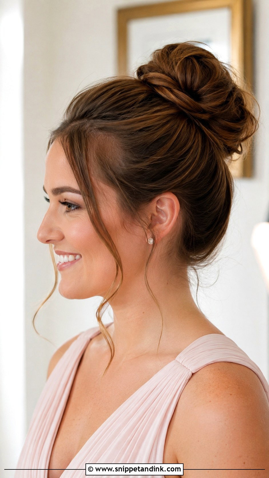 High Bun Bridesmaid Hair - Snippet and Ink - 20 Hair Ideas for Bridesmaids
