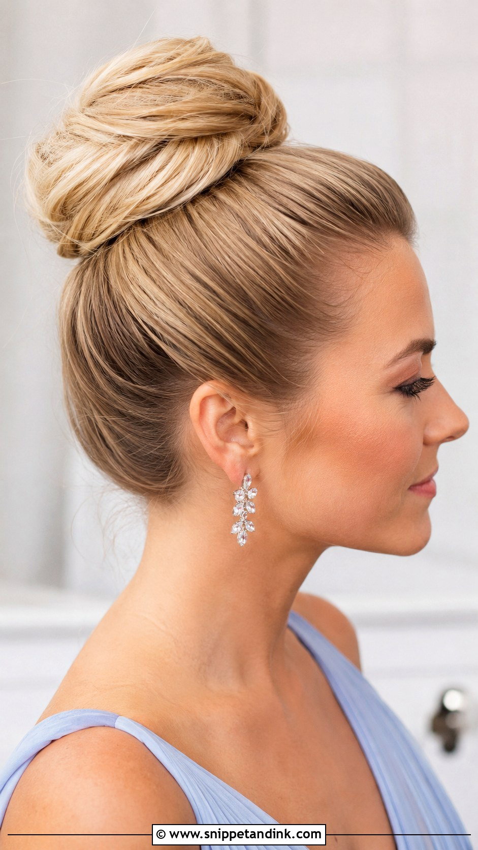 High Bun Bridesmaid Hair - Snippet and Ink - 20 Wedding Bridesmaids Hair Ideas