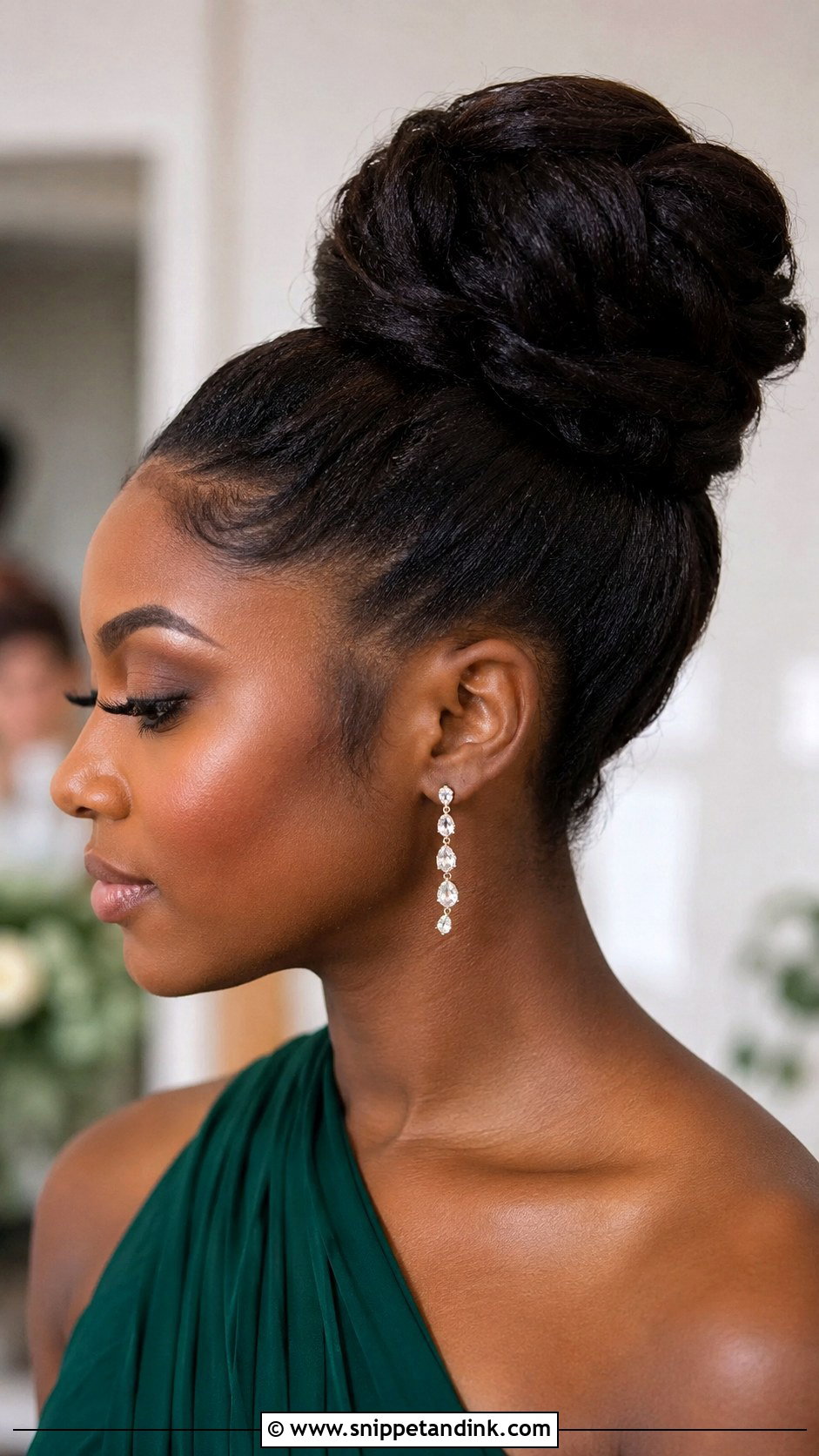 High Bun Bridesmaid Updo - Snippet and Ink - 20 Bridesmaids Updos for Long Hair