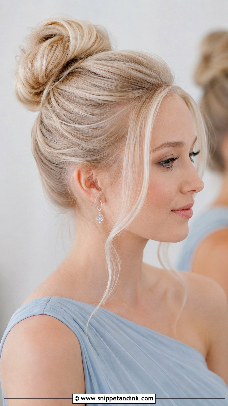 High Bun Bridesmaid Updo For Long Hair - Snippet and Ink - 20 Bridesmaid Hair Updo Long Ideas