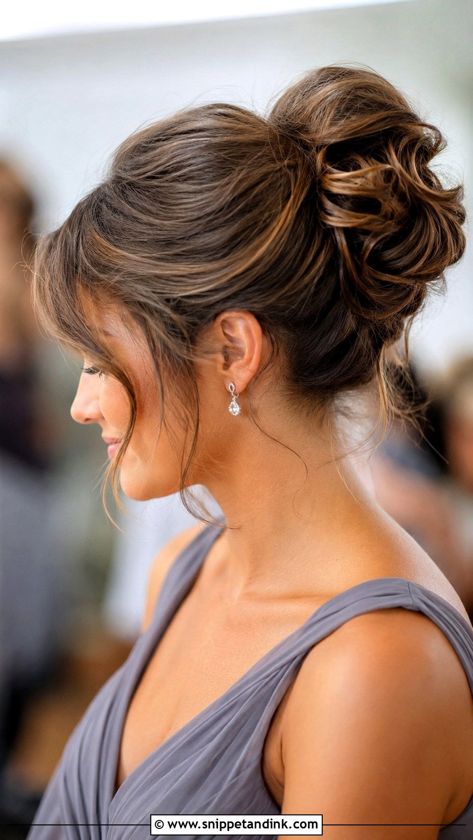 High Bun Bridesmaid Updo For Medium Hair - Snippet and Ink - 20 Bridesmaid Hairstyles Updo High Bun