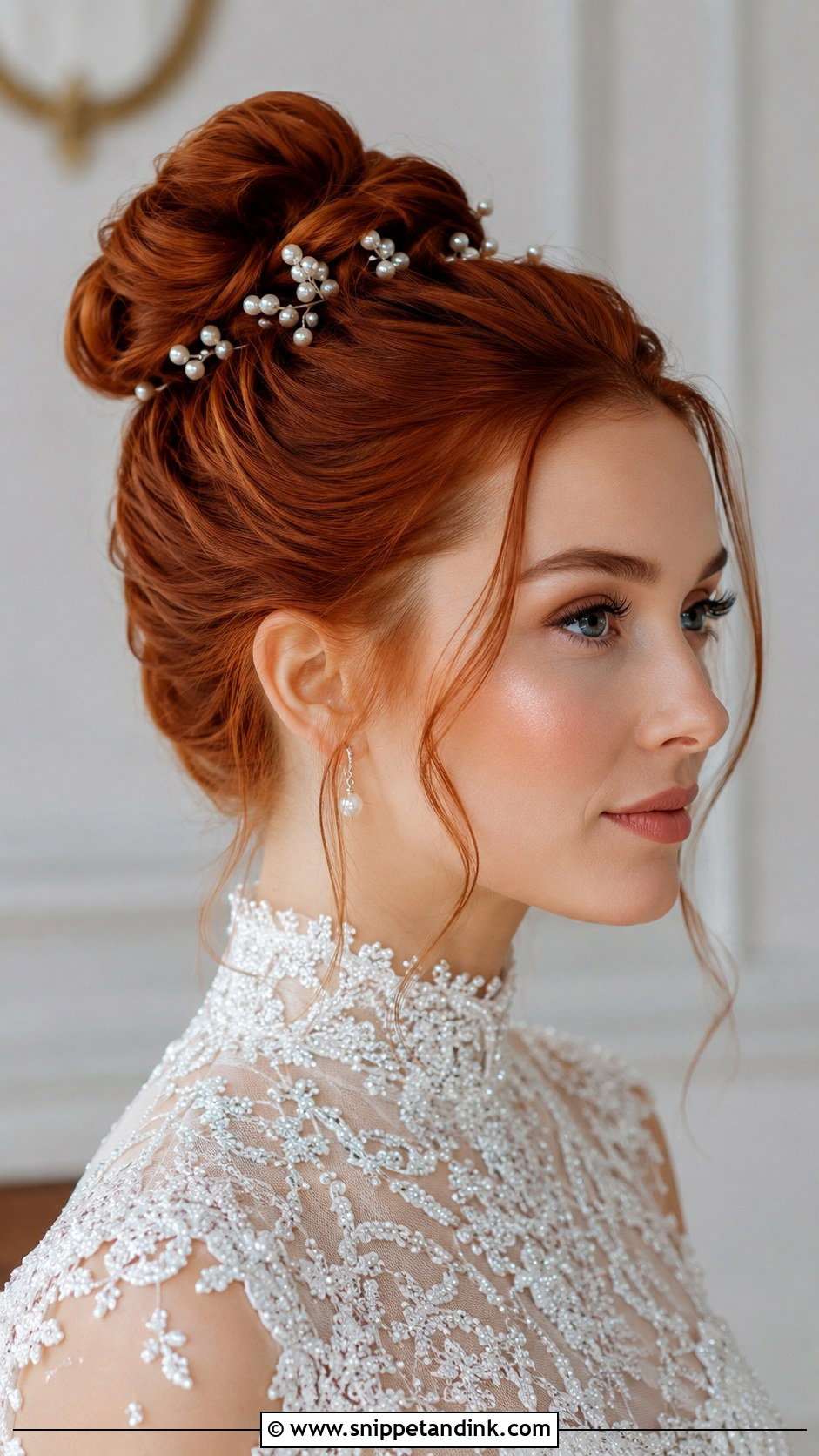 High Bun Engagement Hairstyle - Snippet and Ink - 20 Bridal Hairstyle for Engagement Ideas