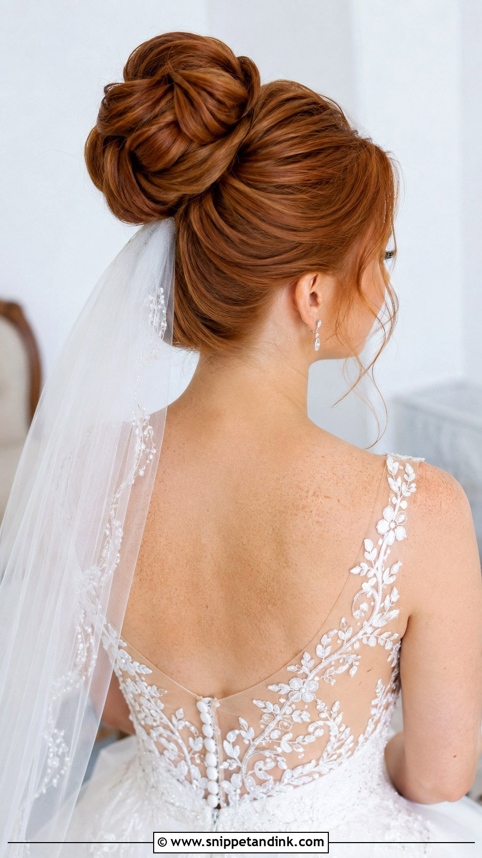 High Bun For Bride Wedding Hairstyle - Snippet and Ink - 20 Bun for Bride Wedding Hairstyles