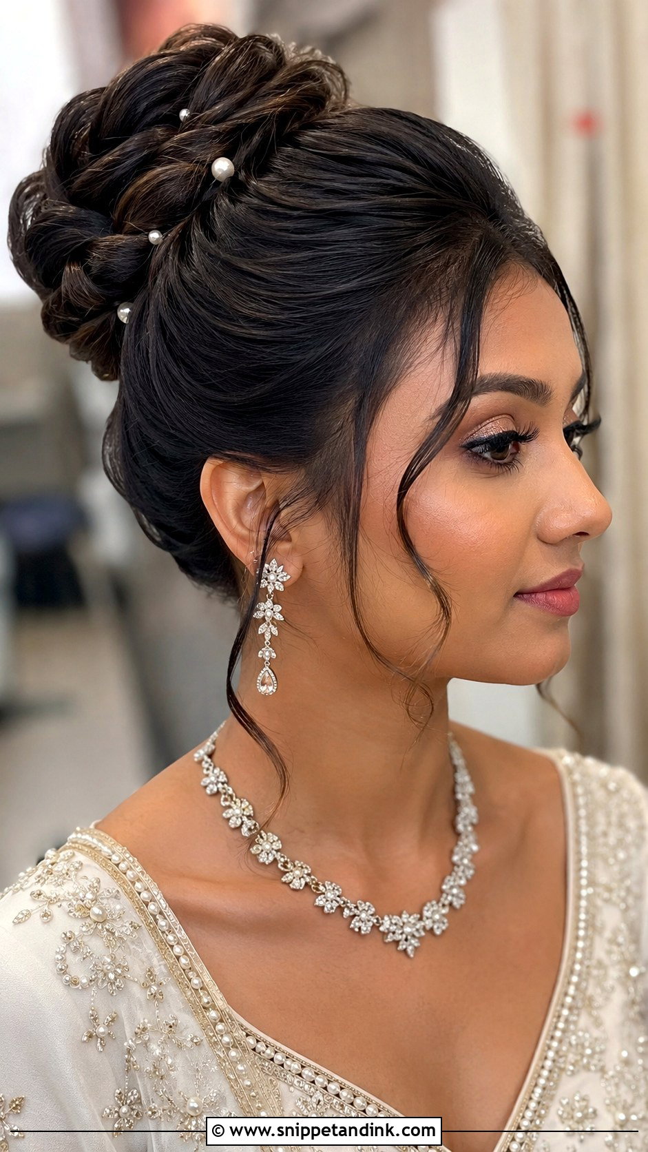 High Bun For Indian Wedding - Snippet and Ink - 20 Indian Wedding Hair Buns for Medium Hair