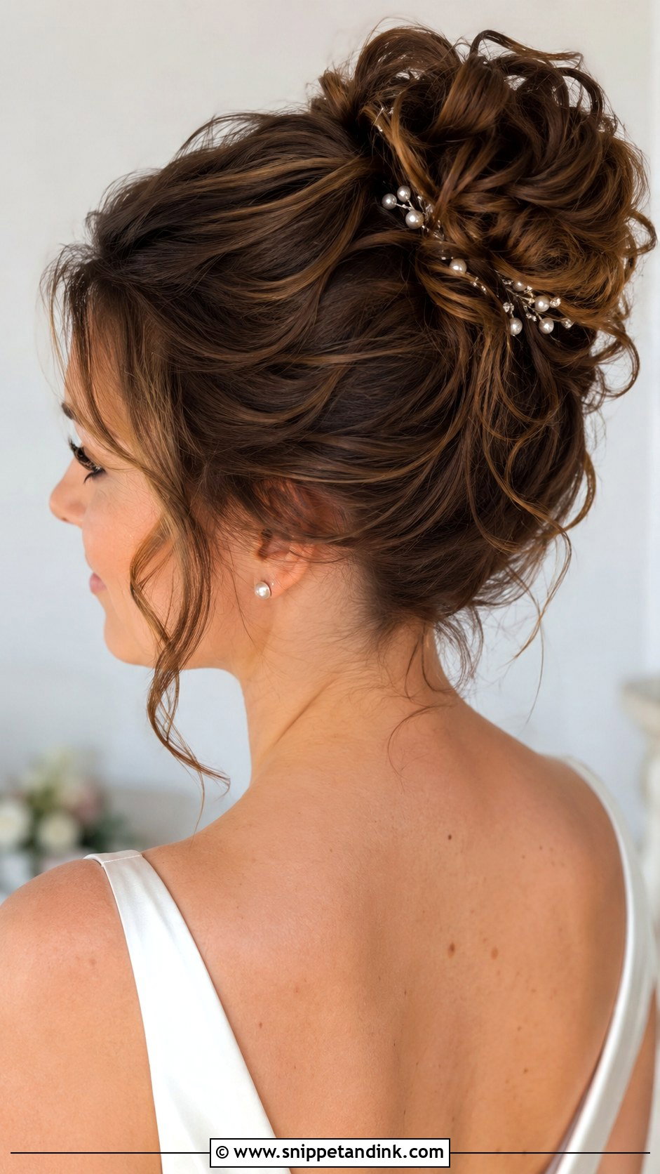 High Bun For Medium Hair Wedding - Snippet and Ink - 20 High Bun Hairstyles for Wedding