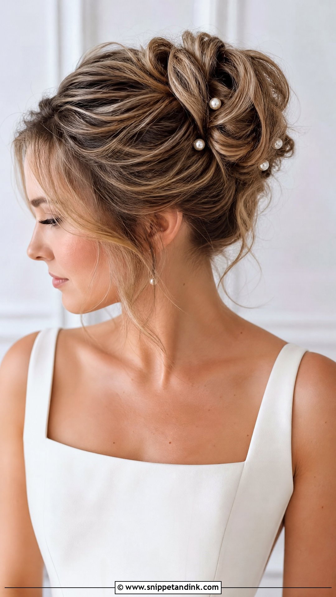 High Bun For Medium Hair - Snippet and Ink - 15 Bridal High Bun Hairstyles