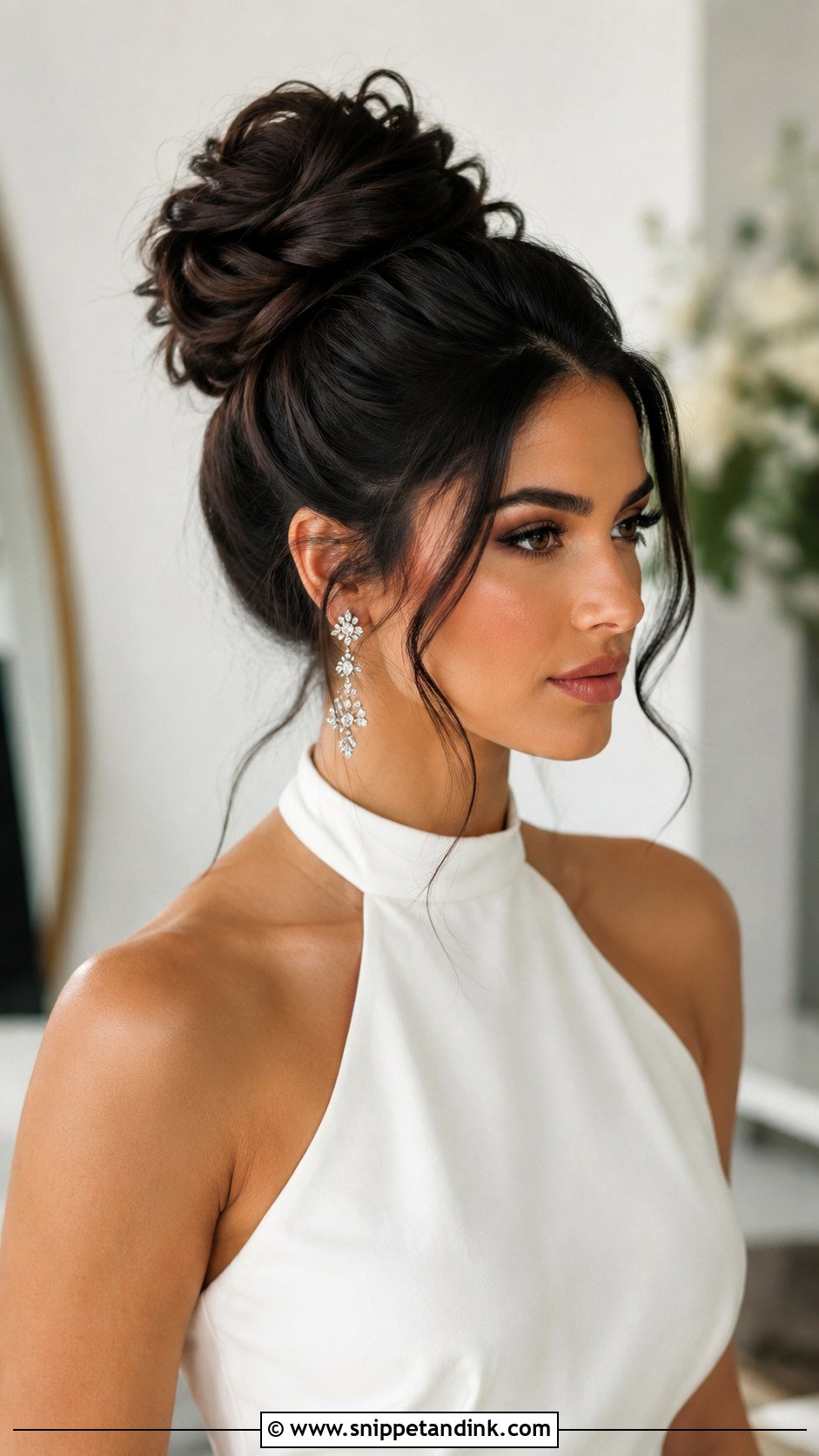 High Bun Prewedding Hairdo - Snippet and Ink - 15 Prewedding Hairdo Ideas