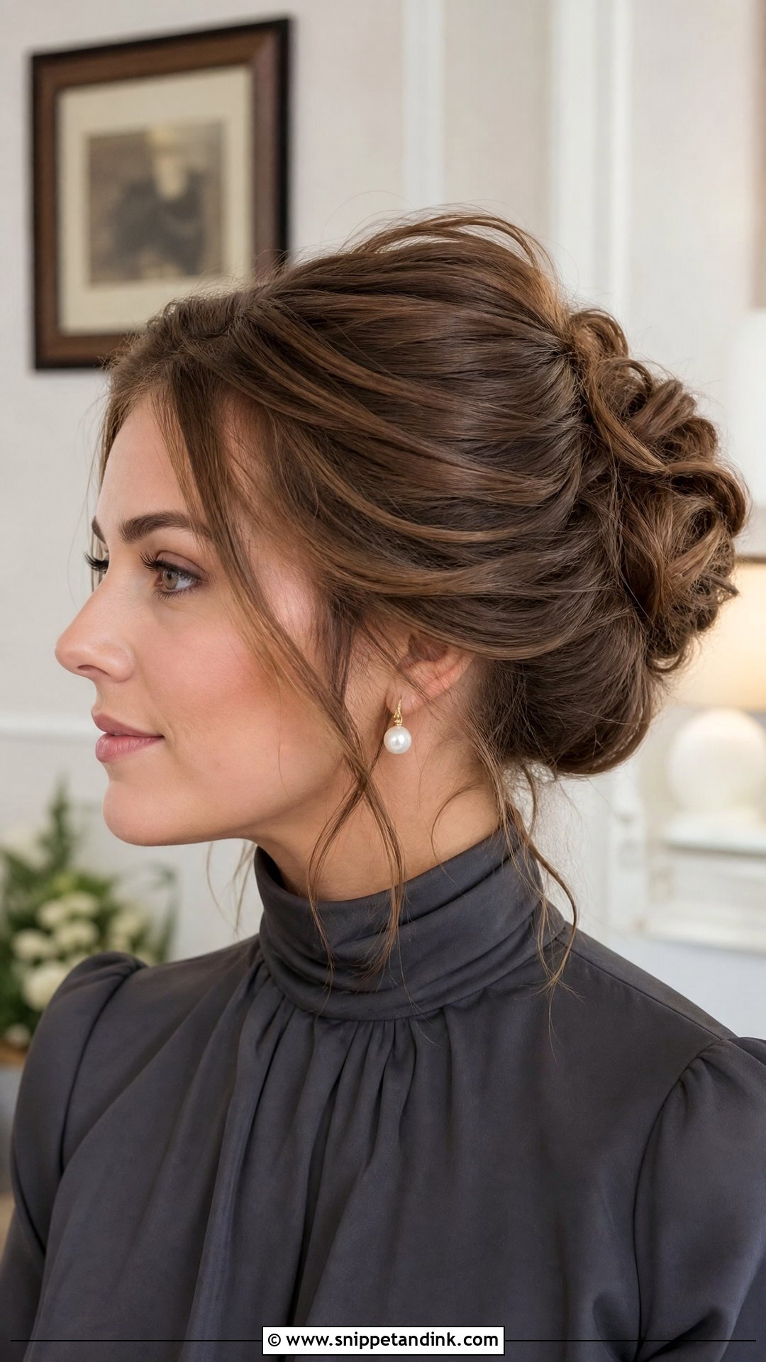 High Bun Wedding Guest Hairstyle - Snippet and Ink - 15 Fall Wedding Guest Hairstyles