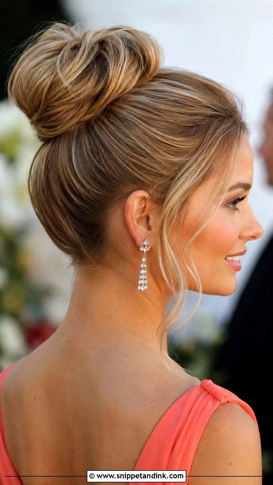 High Bun Wedding Guest Hairstyle - Snippet and Ink - 15 Hairstyles to Attend a Wedding