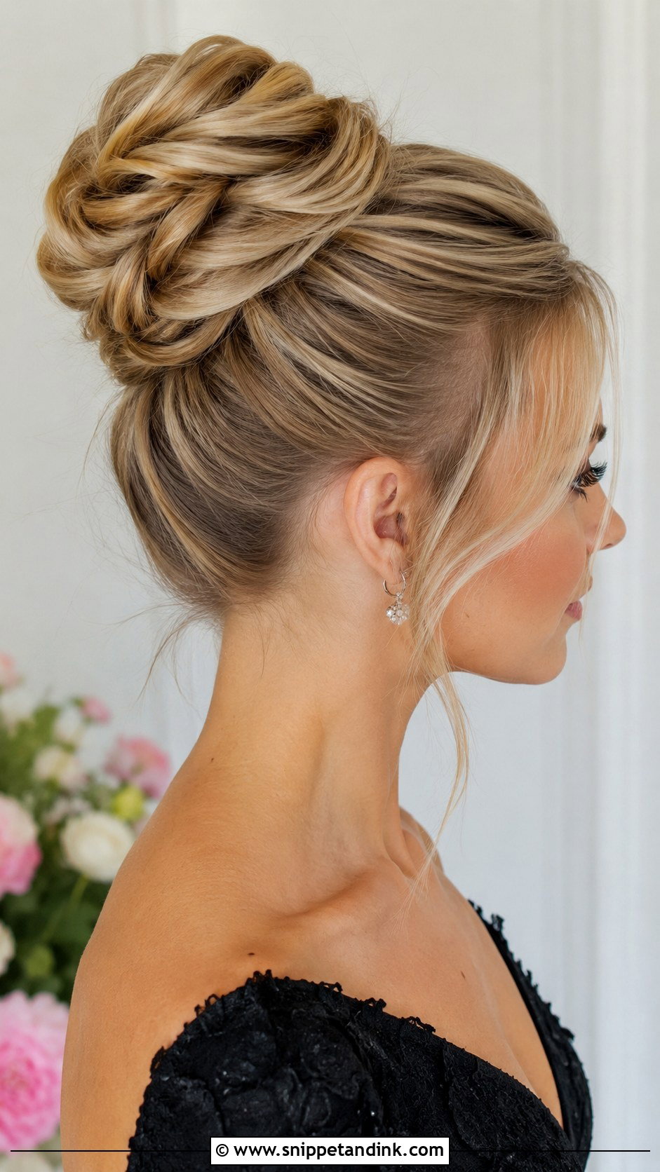 High Bun Wedding Guest Hairstyle - Snippet and Ink - 20 Easy Wedding Guest Hairstyles for Long Hair