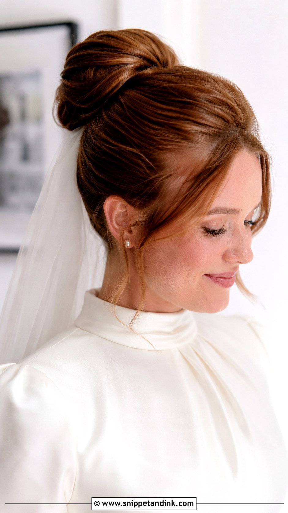 High Bun Wedding Hair - Snippet and Ink - 15 Hair Buns for Wedding
