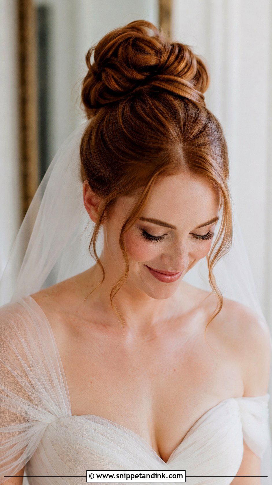 High Bun Wedding Hair - Snippet and Ink - 15 Hair Dos for Wedding Ideas