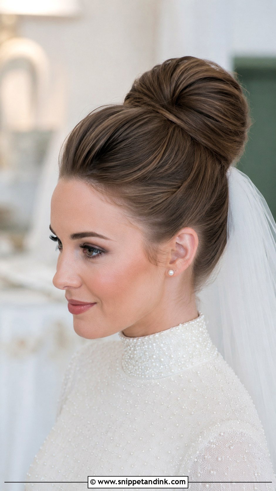 High Bun Wedding Hair - Snippet and Ink - 15 Hair to Wedding Ideas