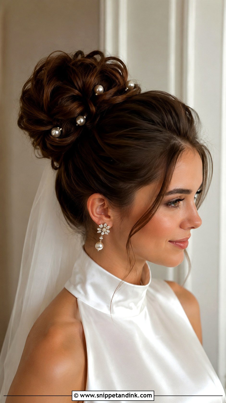 High Bun Wedding Hairstyle - Snippet and Ink - 15 Unique Hairstyles for Wedding